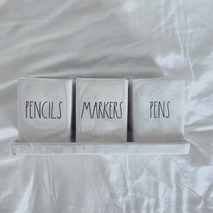 Rae Dunn- office organizer for pens markers and pencils